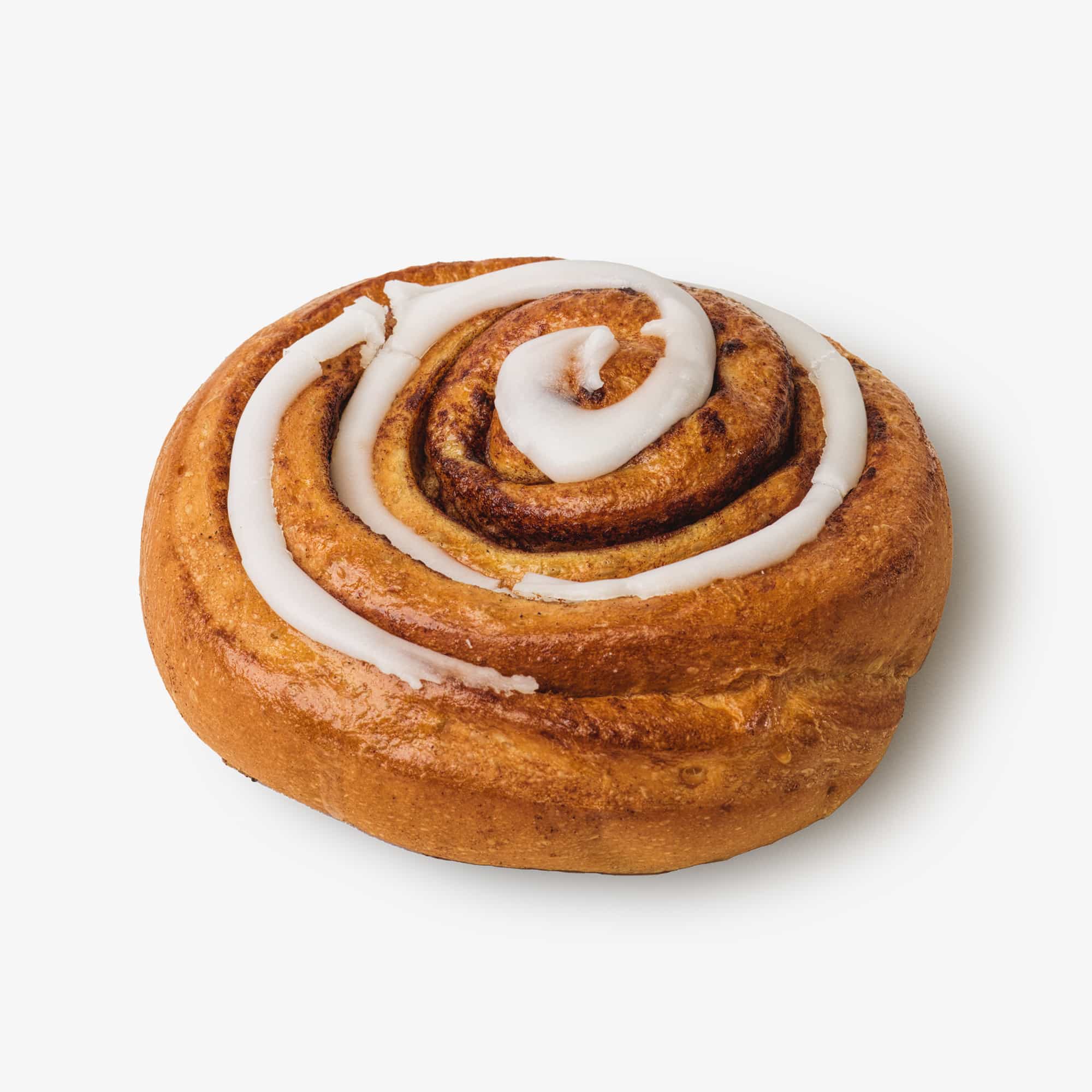 Sorgenfri snegl af bløddej m. hvid glasur